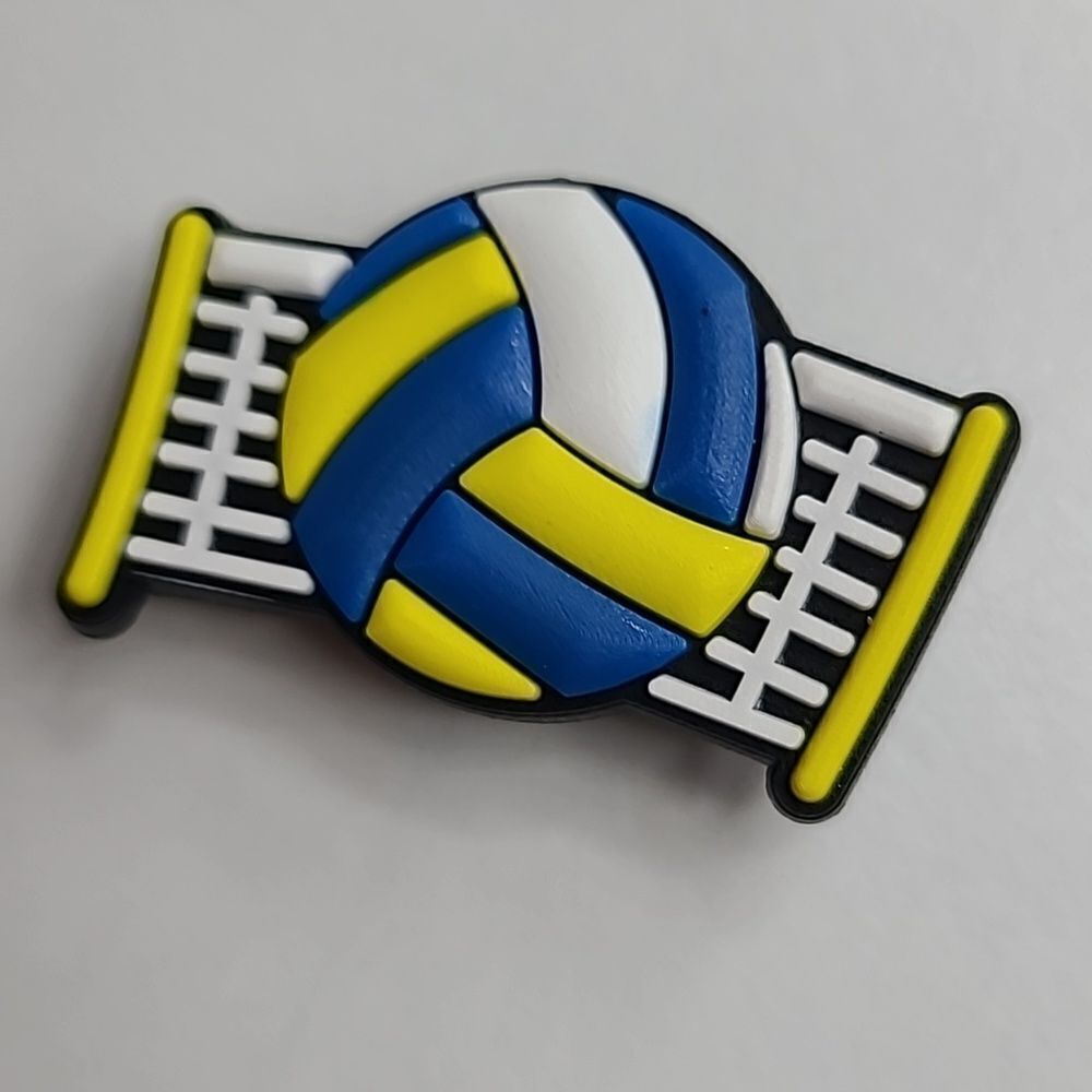 Volleyball Net Croc Charm Sports Shoe Charm Athlete Jibbitz Style Player Mom Fan - Picture 2 of 7